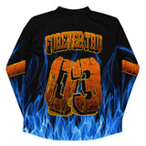 Forever TRU Blue Flames hockey jersey