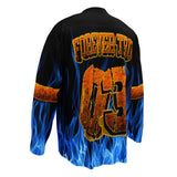Forever TRU Blue Flames hockey jersey