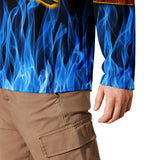 Forever TRU Blue Flames hockey jersey