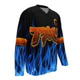 Forever TRU Blue Flames hockey jersey