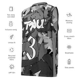 TRU Gray Camo basketball jersey