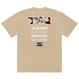 Parental Advisory Oversized faded t-shirt (khaki)