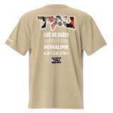 Parental Advisory Oversized faded t-shirt (khaki)