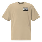 Parental Advisory Oversized faded t-shirt (khaki)