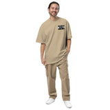 Parental Advisory Oversized faded t-shirt (khaki)