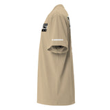 Parental Advisory Oversized faded t-shirt (khaki)