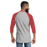 TRU Records Collegiate 3/4 sleeve raglan shirt (red/gold)