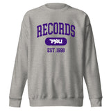 TRU Records Collegiate Sweatshirt (purple)