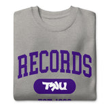 TRU Records Collegiate Sweatshirt (purple)
