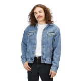 Men's Denim Jacket — 'Forever Tru' Graphic Back Logo Jean Jacket