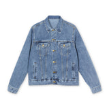 Men's Denim Jacket — 'Forever Tru' Graphic Back Logo Jean Jacket