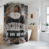C-Murder "Life or Death" Shower Curtain — Rap Album Cover Bath Decor