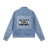 Men's Denim Jacket — 'Forever Tru' Graphic Back Logo Jean Jacket