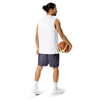 TRU striped mesh shorts (purple/gray)