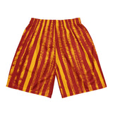 TRU striped mesh shorts (red/gold)