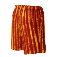 TRU striped mesh shorts (red/gold)