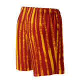 TRU striped mesh shorts (red/gold)