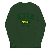 TRU Records Collegiate longsleeve (green/gold)