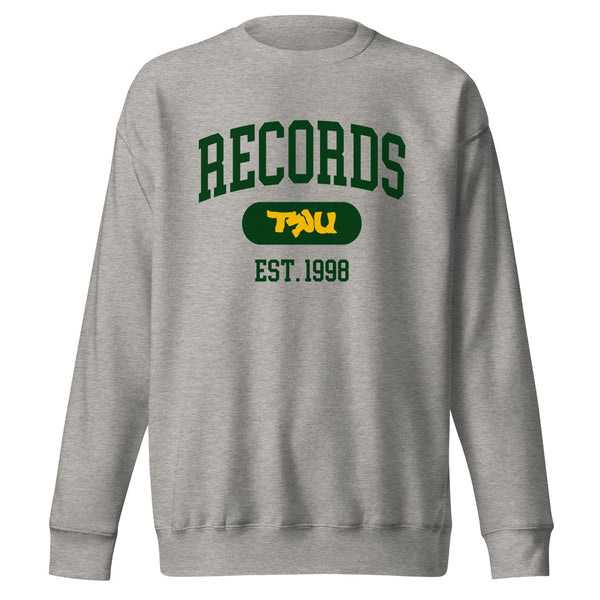 TRU Records Collegiate Sweatshirt (green/gold)