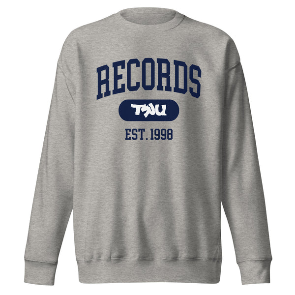 TRU Records Collegiate Sweatshirt (navy/white)